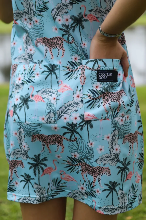 CA Funky Golf Dress | Tropical Turquoise - Image 2