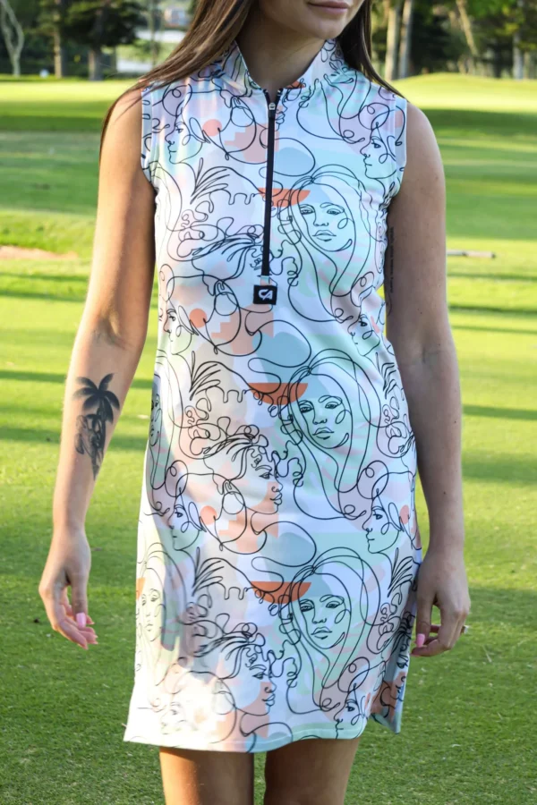 CA Funky Golf Dress | Artistic Faces - Image 5