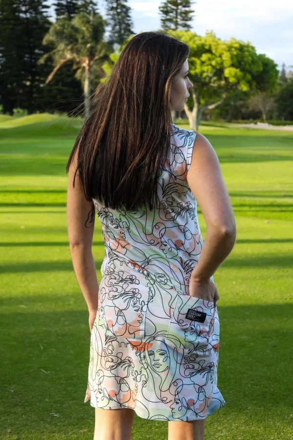 CA Funky Golf Dress | Artistic Faces - Image 3