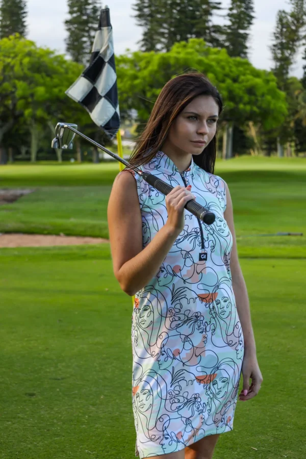CA Funky Golf Dress | Artistic Faces - Image 2
