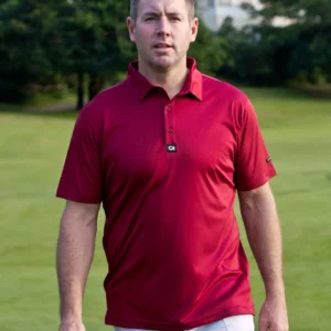 CA Iconic Golf Shirt | Burgundy