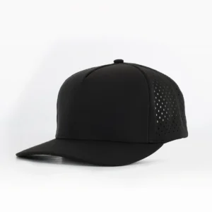 Custom Performance Peak Cap - Plain (Black)