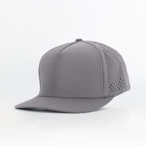 Custom Performance Peak Cap - Plain (Grey)