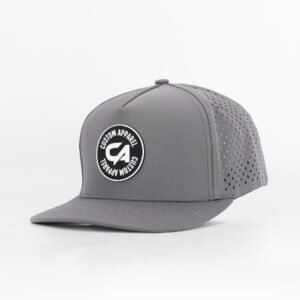 Custom Performance Peak Cap - CA Round Badge Grey