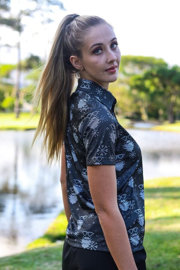 CA Ladies Funky Golf Shirt | Don't Be A Snowflake - Image 2