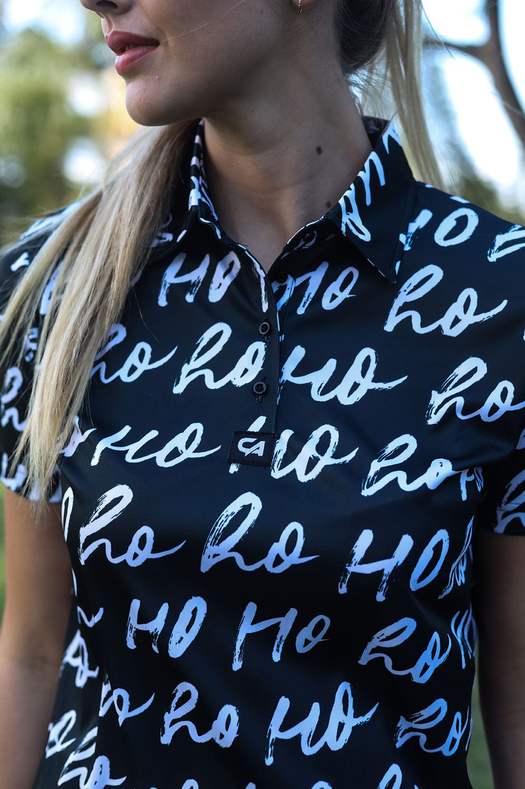 CA Ladies Funky Golf Shirt | Merry Christmas - Image 5