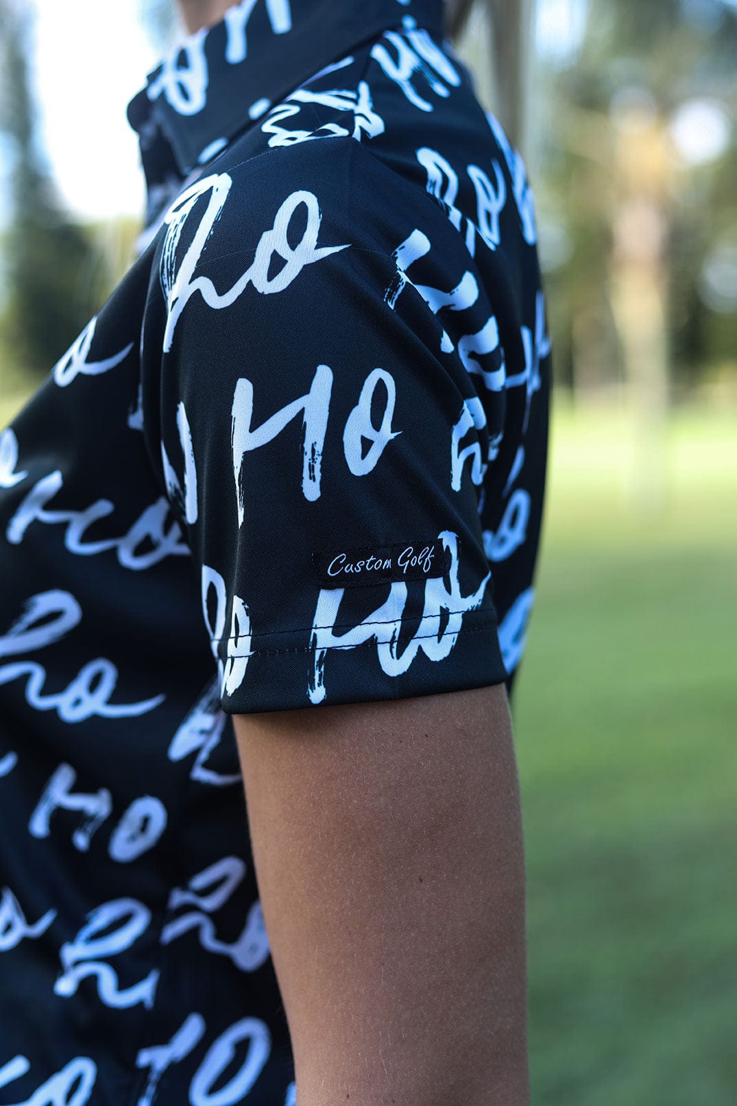 CA Ladies Funky Golf Shirt | Merry Christmas - Image 4