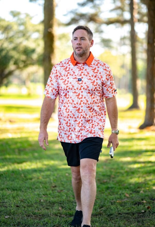 CA Premium Golf Shirt | Orange Blossoms - Image 5