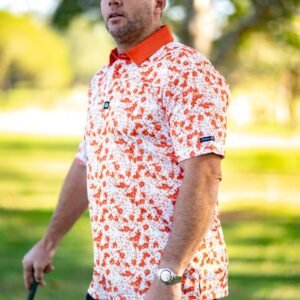 CA Premium Golf Shirt | Orange Blossoms