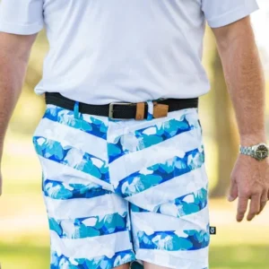 CA Funky Golf Shorts | Striped Floral