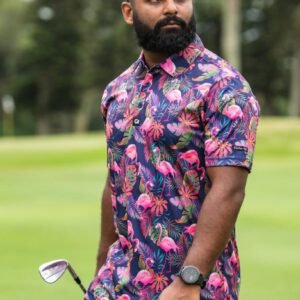 CA Funky Golf Shirt | Vibrant Mingos