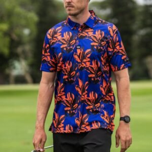CA Funky Golf Shirt | Brushed Floral