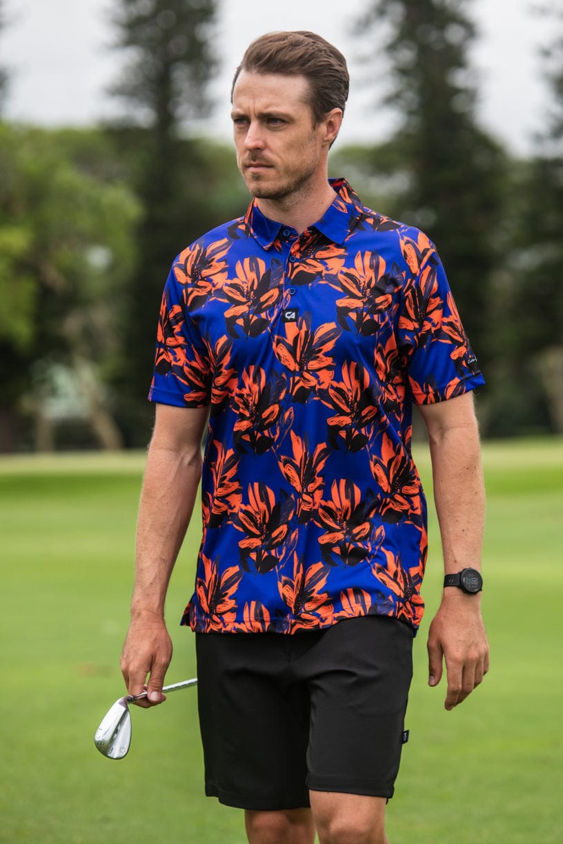 CA Funky Golf Shirt | Brushed Floral