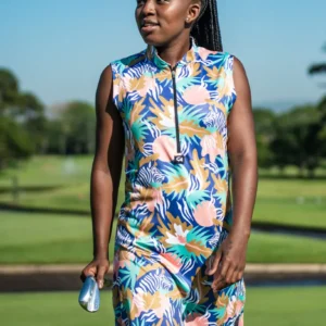 CA Funky Golf Dress | Zebra In The Wild