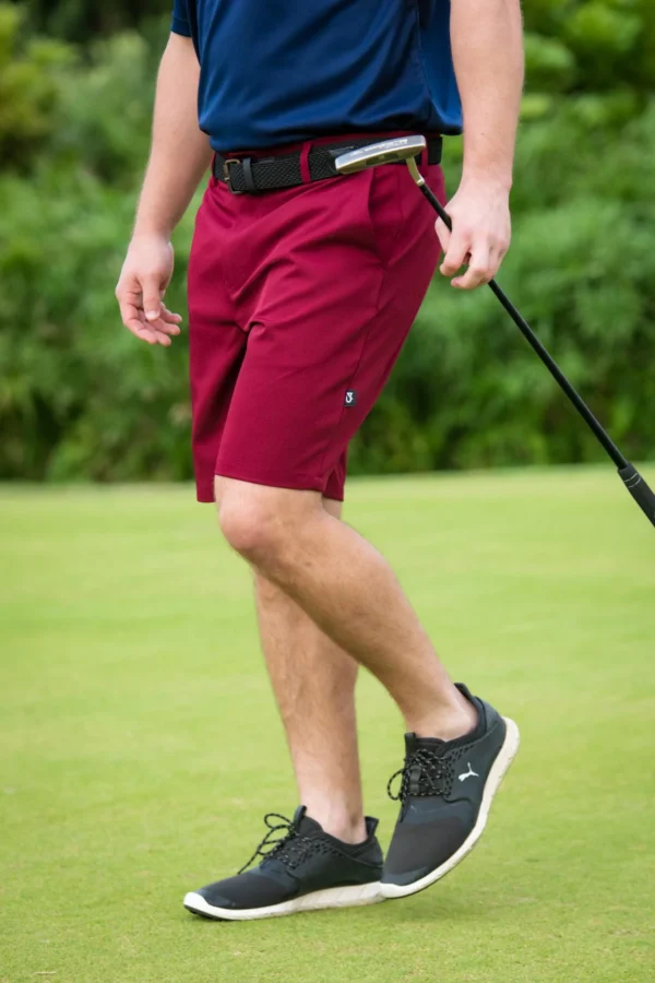 CA Flow Golf Shorts | Maroon - Image 2
