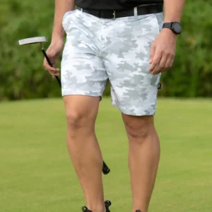 CA Funky Golf Shorts | White Camo