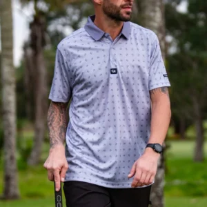 CA Premium Golf Shirt | Grey Golf Carts