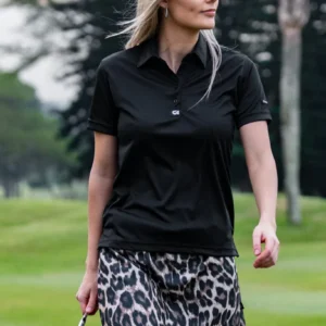 CA Ladies Iconic Golf Shirt | Black