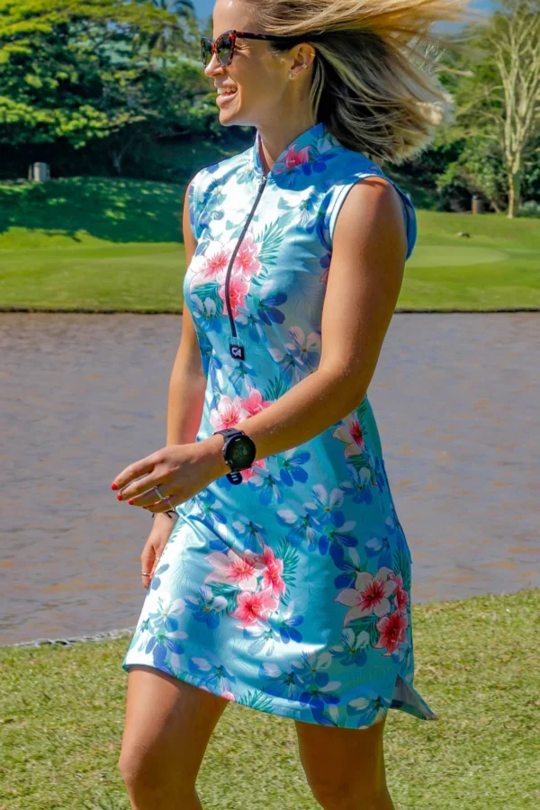 CA Funky Golf Dress | Blue Floral