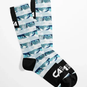 CA Funky Socks | Striped Floral