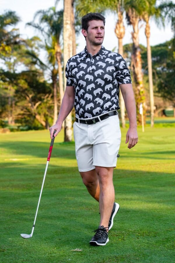 CA Flow Golf Shorts | Beige - Image 5