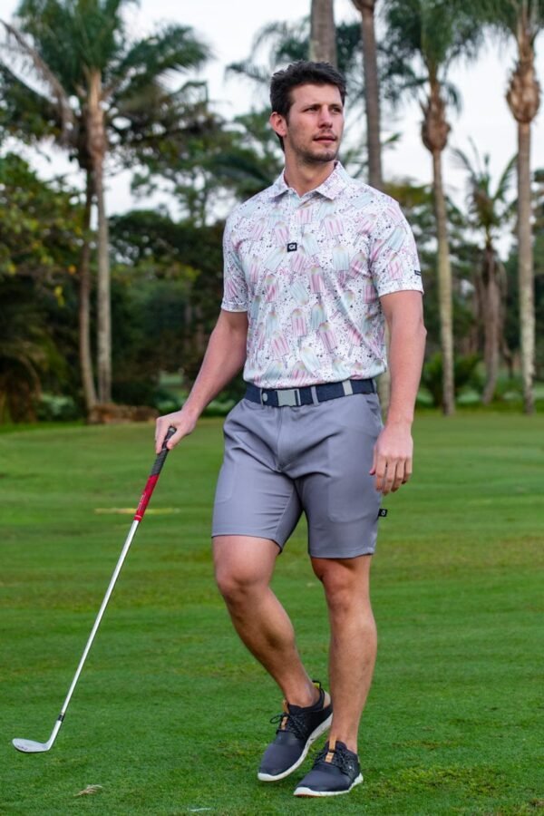 CA Flow Golf Shorts | Dark Grey - Image 5