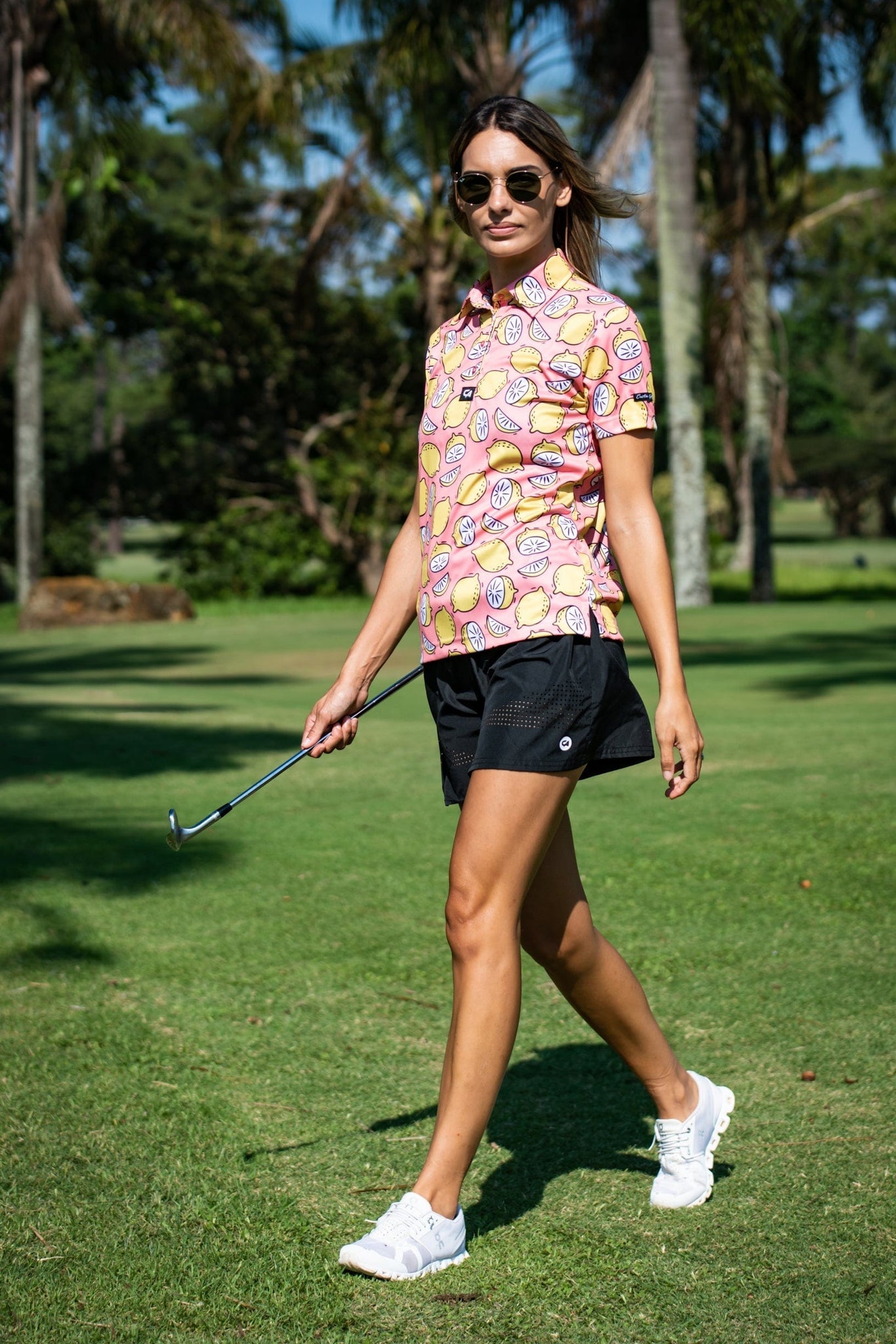 CA Ladies Funky Golf Shirt | Peachy Lemons - Image 4