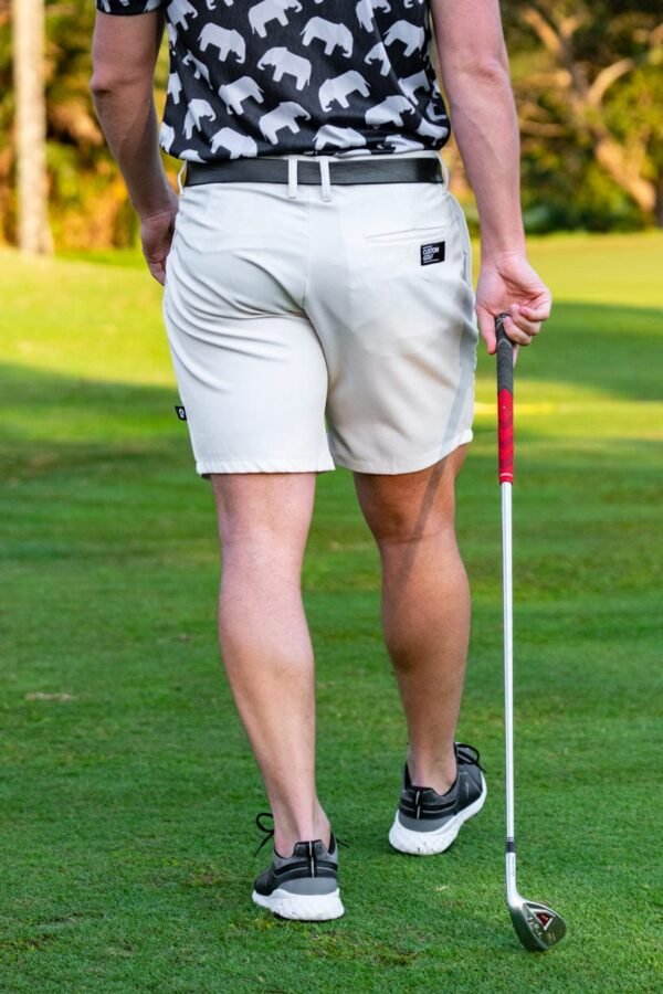 CA Flow Golf Shorts | Beige - Image 4