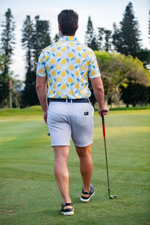 CA Flow Golf Shorts | Light Grey - Image 4