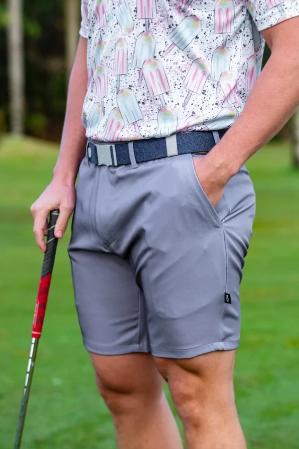 CA Flow Golf Shorts | Dark Grey - Image 3