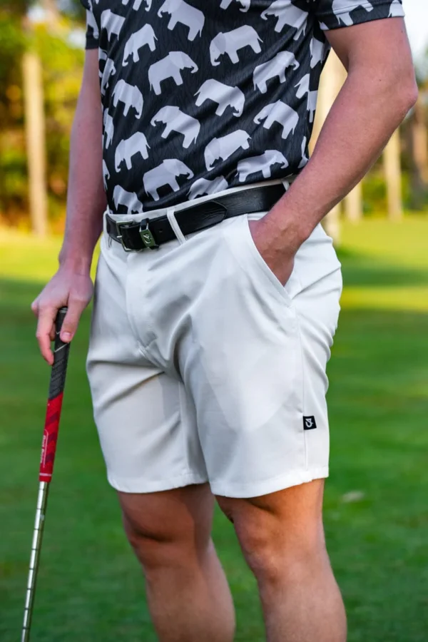CA Flow Golf Shorts | Beige - Image 2