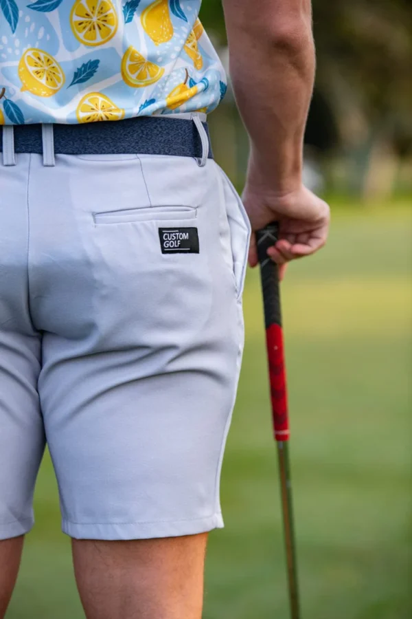 CA Flow Golf Shorts | Light Grey - Image 2