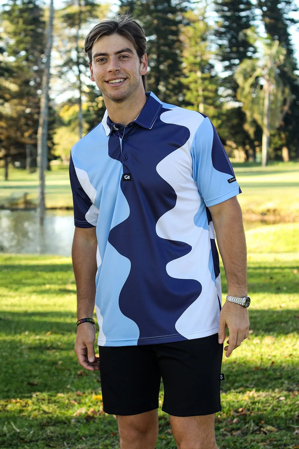 CA Funky Golf Shirt | Santorini Swing