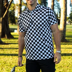 CA Funky Golf Shirt | Checkmate