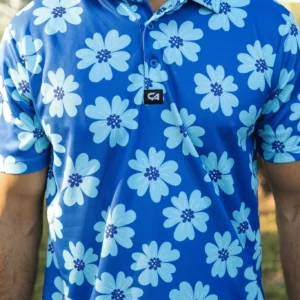 CA Dryflex Golf Shirts | Blue Bloomer
