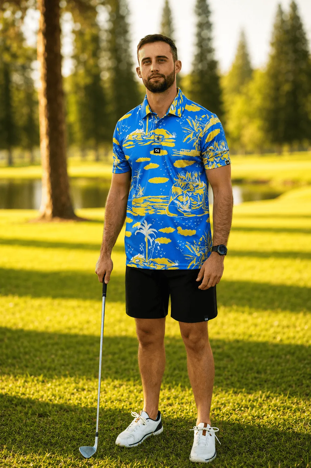 CA Dryflex Golf Shirts | Golden Fades - Image 3