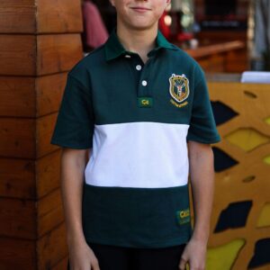 CA JNR Supporters Jersey S/S | Green/White Block