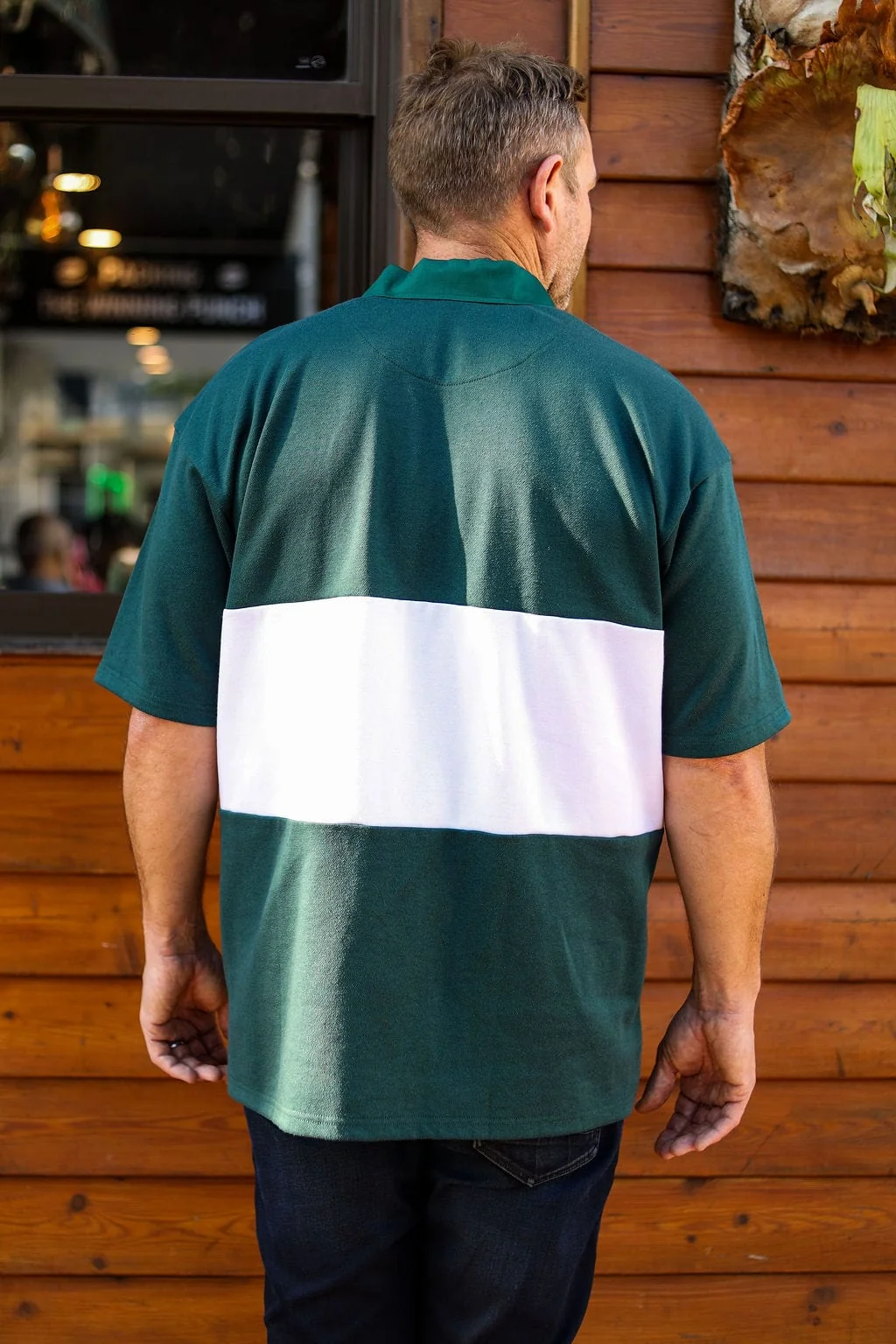 CA Supporters Jersey S/S | Green/White Block - Image 4