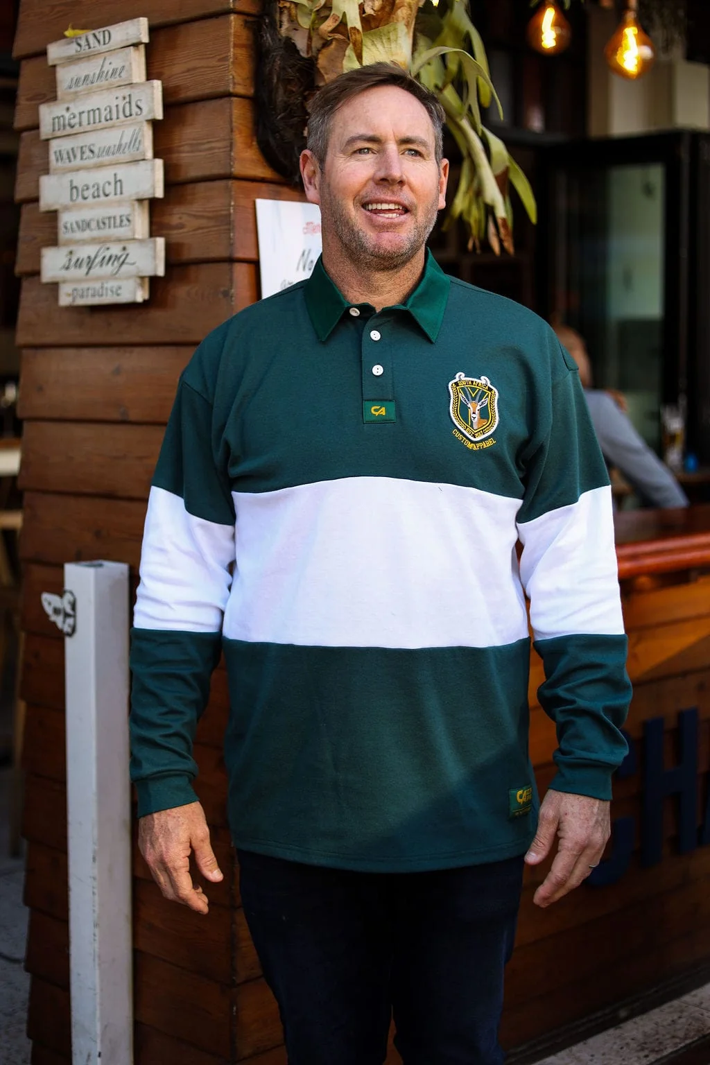 CA Supporters Jersey L/S | Green/White Block