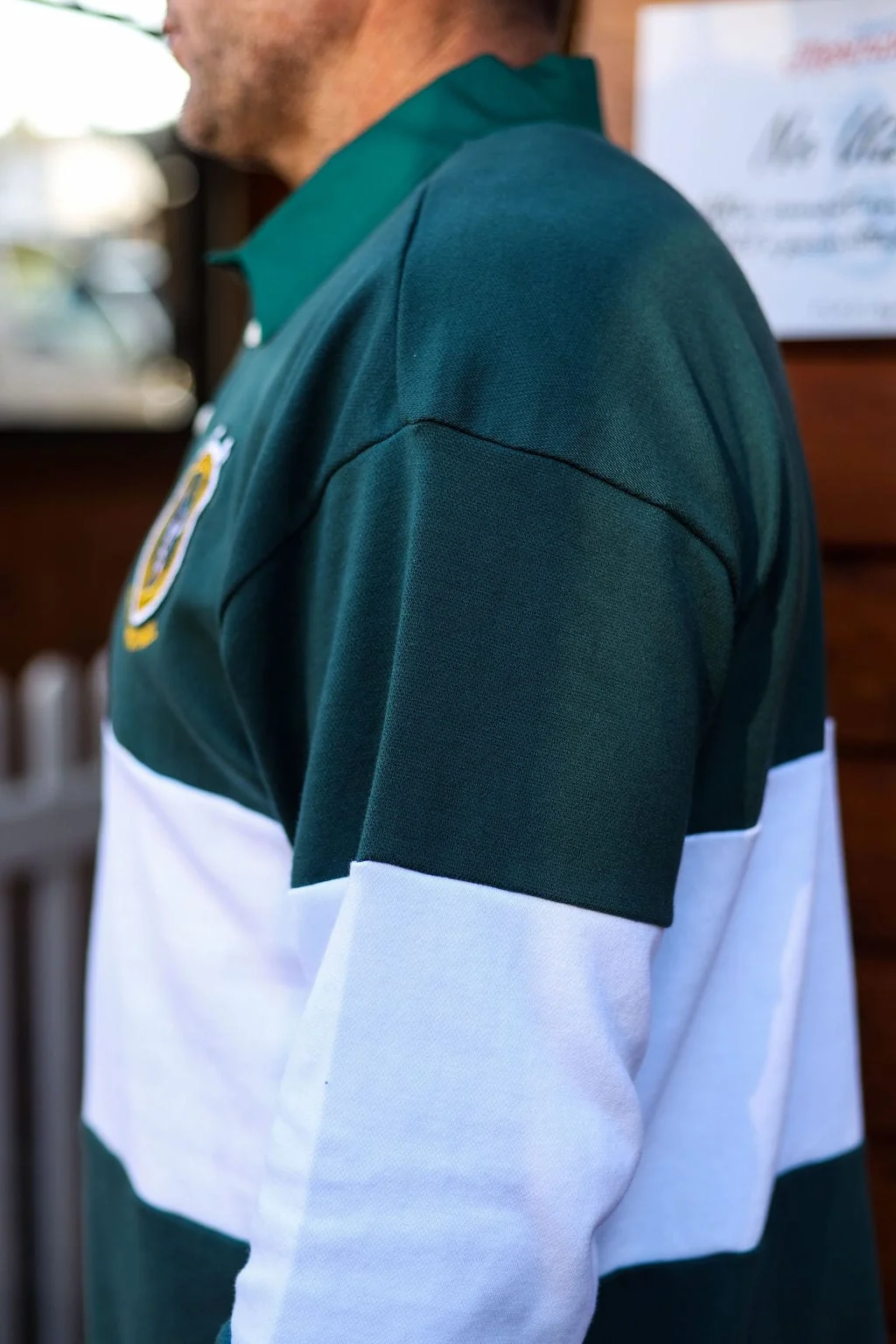 CA Supporters Jersey L/S | Green/White Block - Image 4