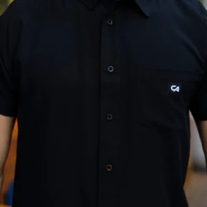 CA Mens Button - Up | Midnight Black