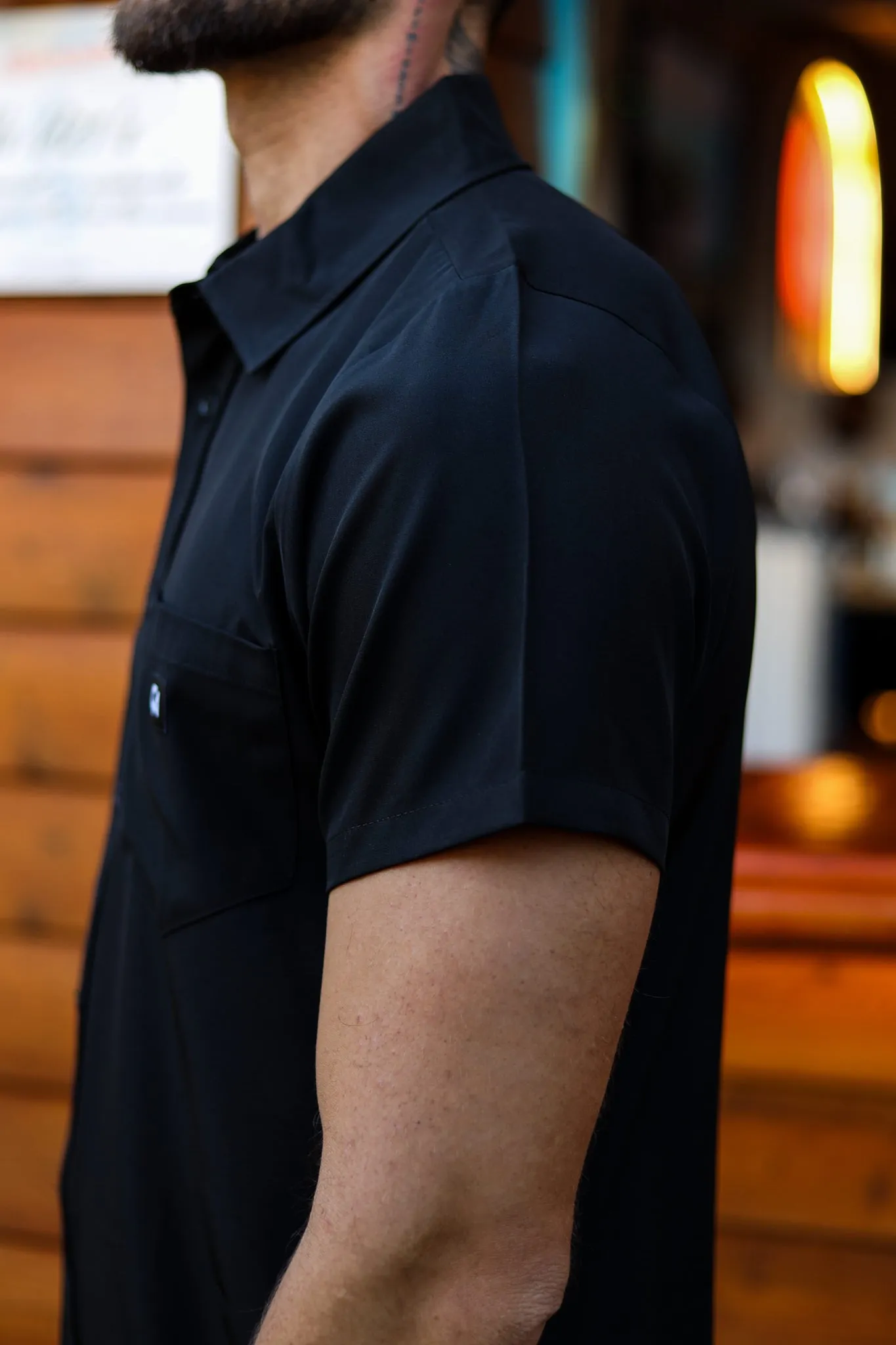 CA Mens Button - Up | Midnight Black - Image 2