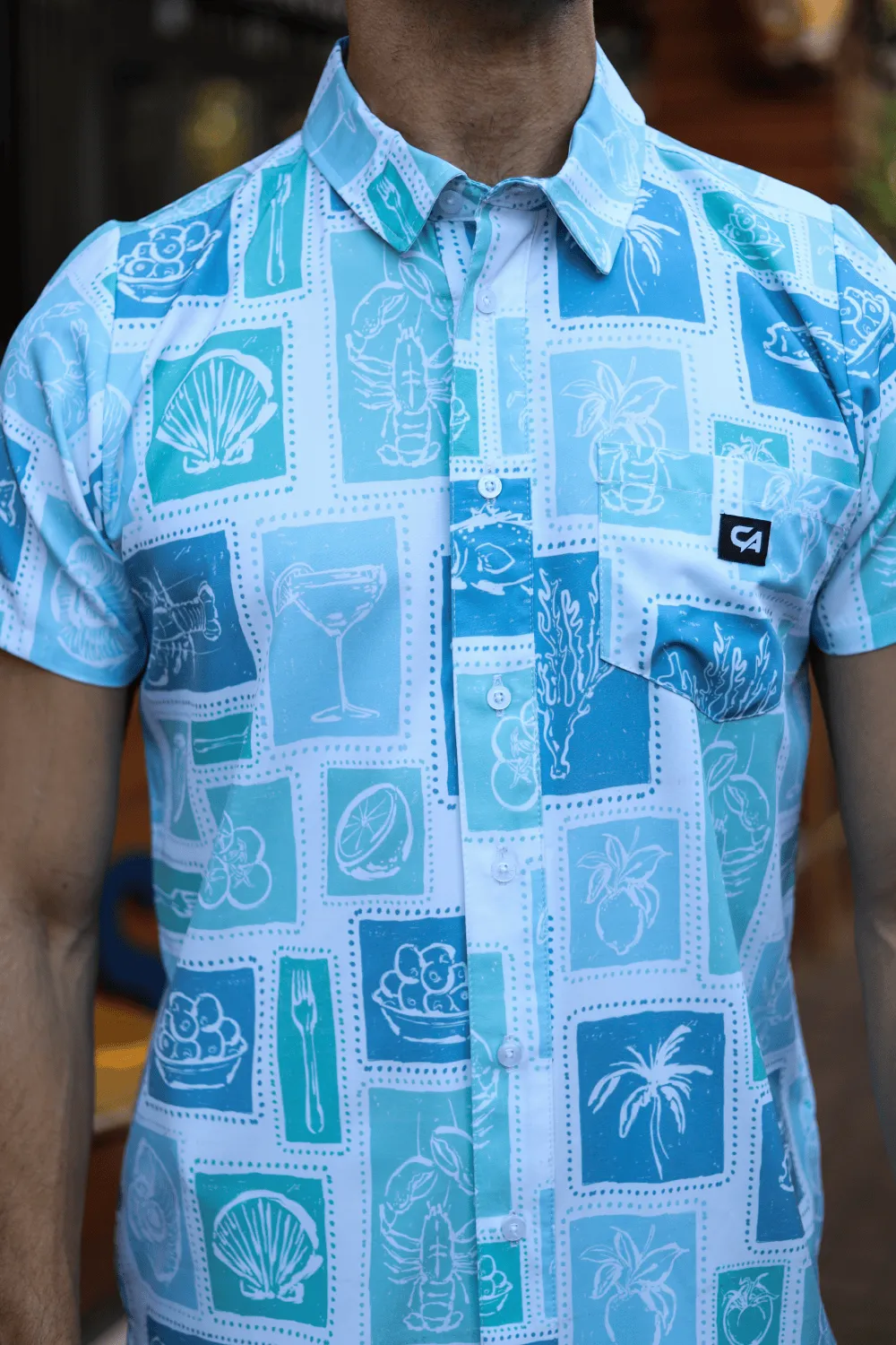 CA Mens Button - Up | Tropical Vacation - Image 2