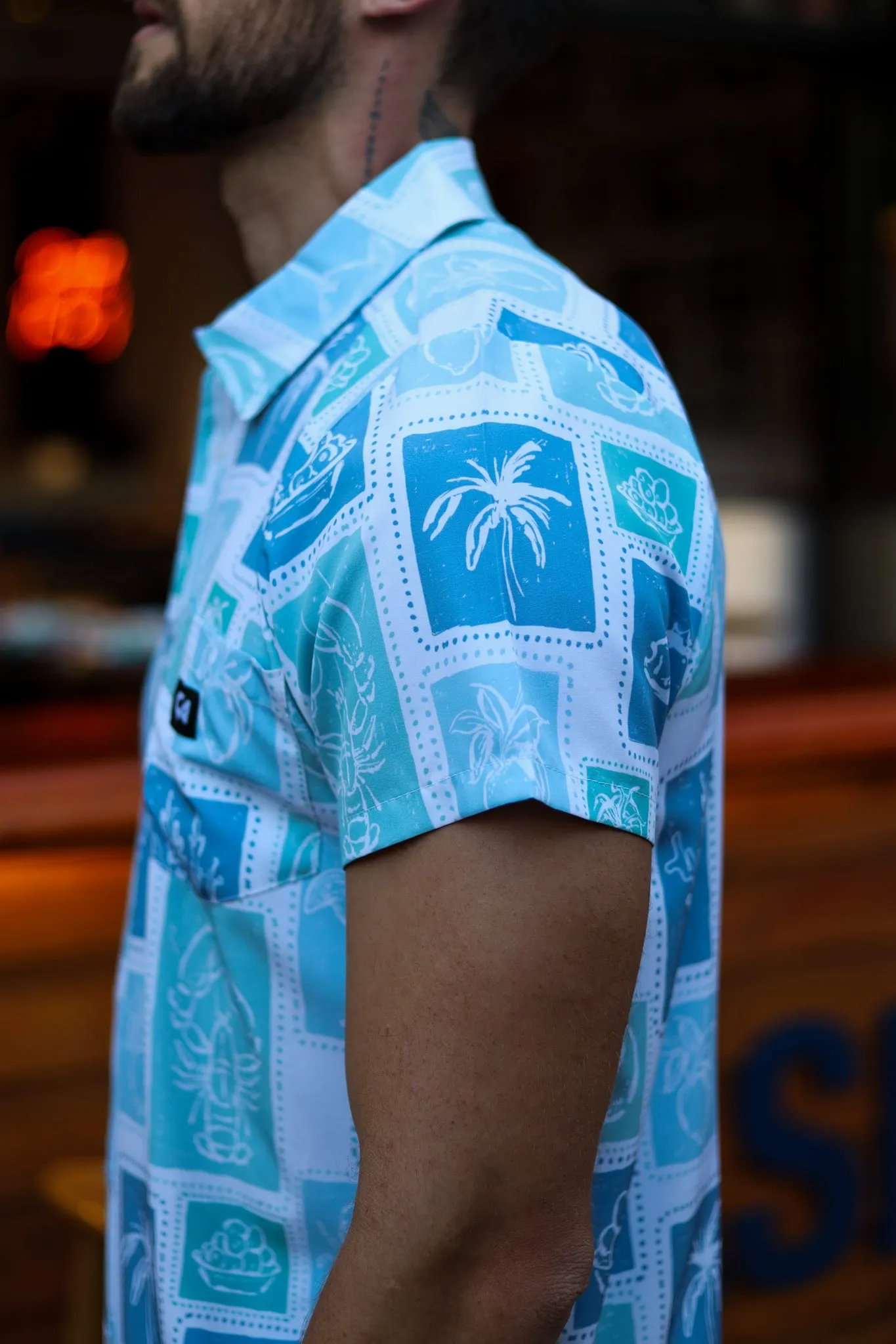 CA Mens Button - Up | Tropical Vacation - Image 3