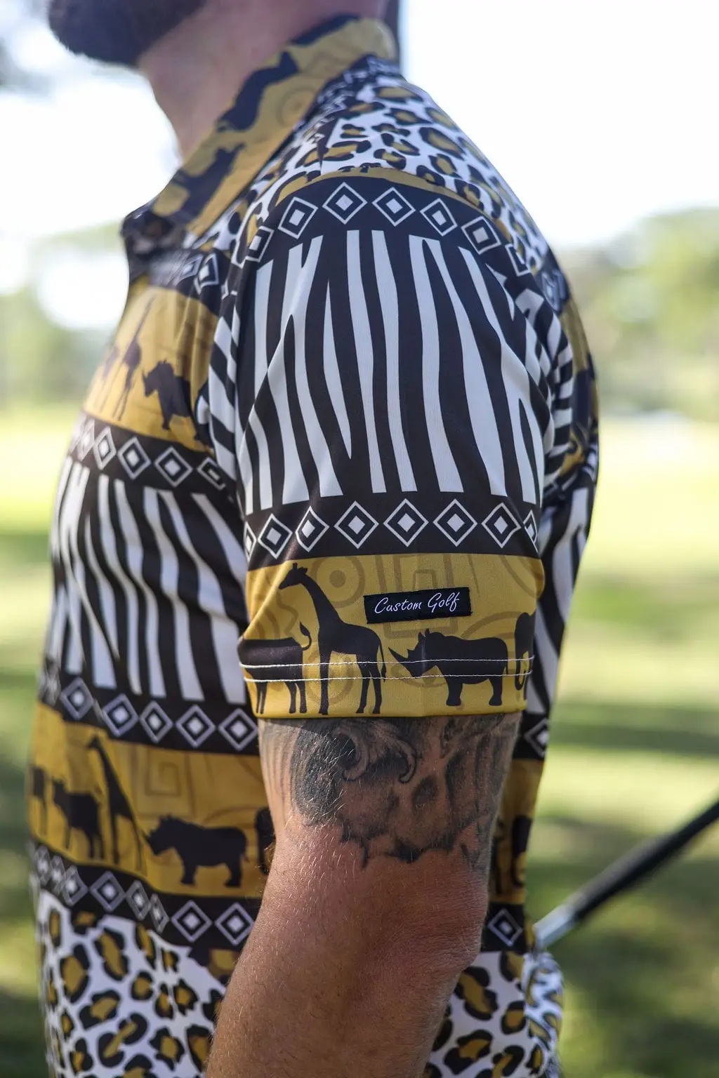 CA Funky Golf Shirt | Wild Africa - Image 4