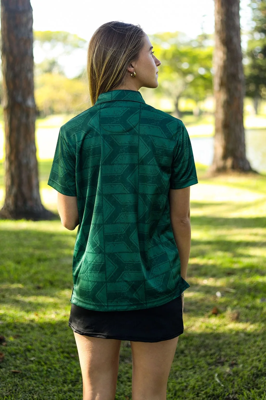 CA Ladies Supporters Golf Shirt | Green Flags - Image 4