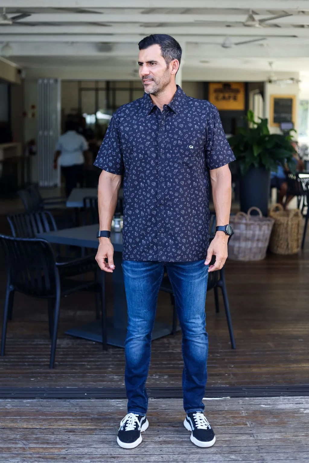 CA Mens Button-Up | Cocktail Night - Image 2