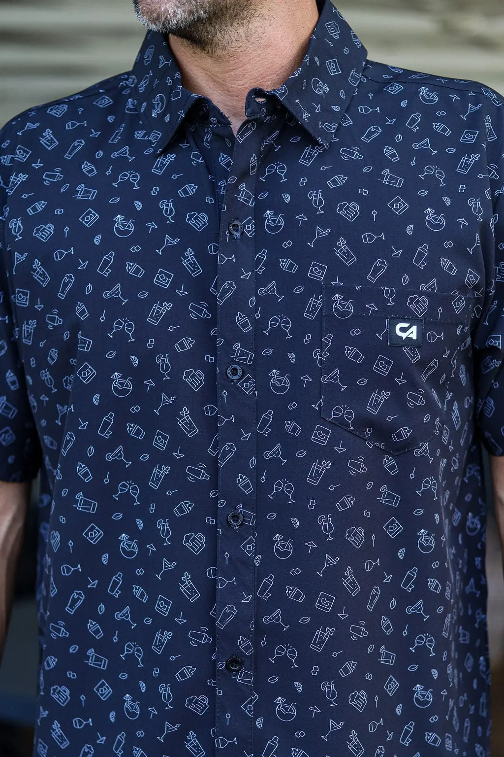 CA Mens Button-Up | Cocktail Night - Image 3