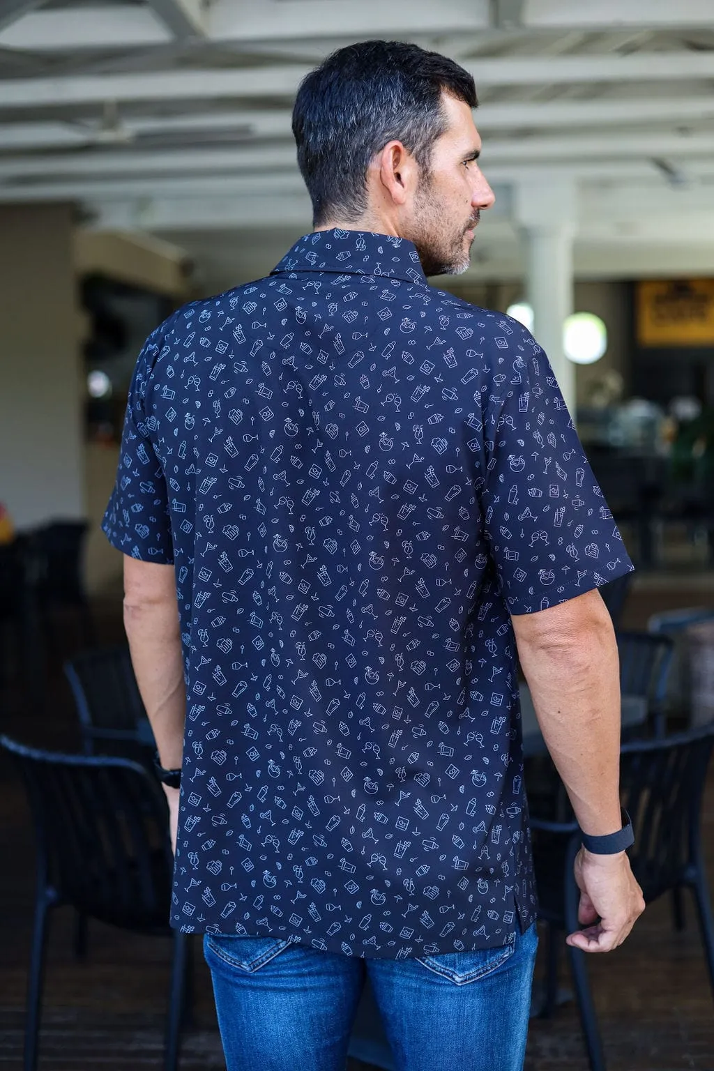 CA Mens Button-Up | Cocktail Night - Image 5