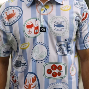 CA Funky Golf Shirt | Mediterranean Summer